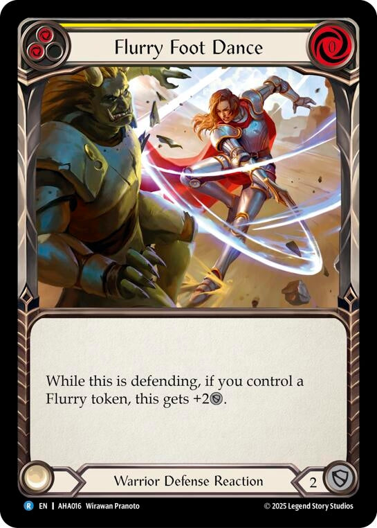 Image for Flurry Foot Dance (Yellow) (AHA016) (Armory Deck Origins: Hala) - Flesh and Blood TCG