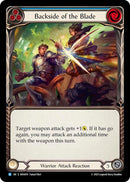 Image for Backside Of The Blade (Blue) (AHA019) (Armory Deck Origins: Hala) - Flesh and Blood TCG