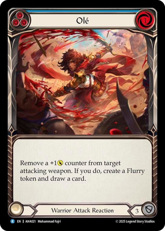 Image for Ole (Blue) (AHA021) (Armory Deck Origins: Hala) - Flesh and Blood TCG