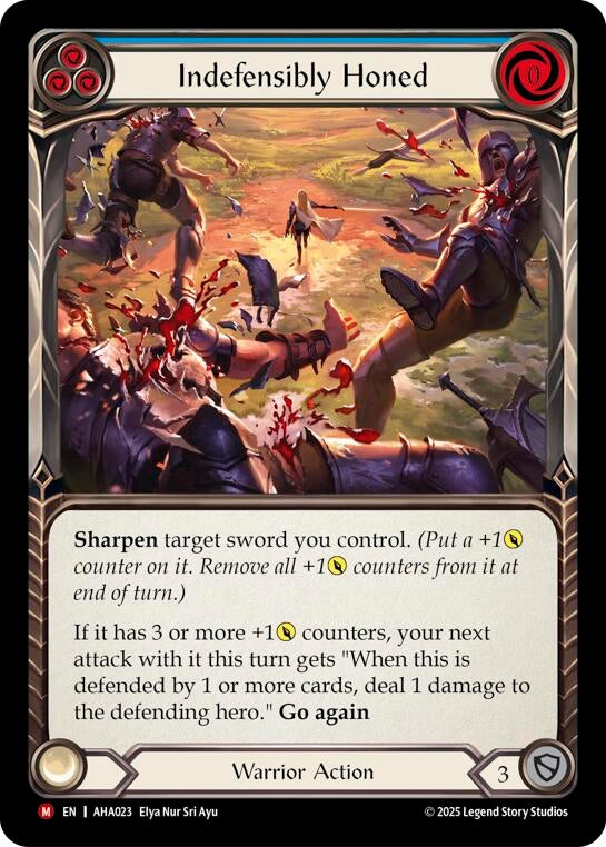 Image for Indefensibly Honed (Blue) (AHA023) (Armory Deck Origins: Hala) - Flesh and Blood TCG