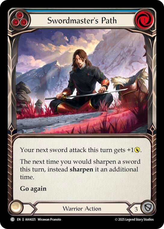 Image for Swordmasters Path (Blue) (AHA025) (Armory Deck Origins: Hala) - Flesh and Blood TCG