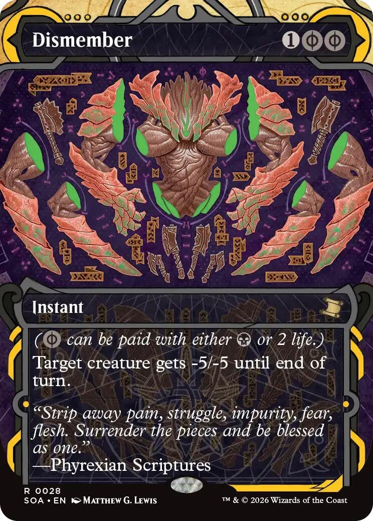 Image for Dismember (28) (Secrets of Strixhaven: Mystical Archive) - Magic: The Gathering