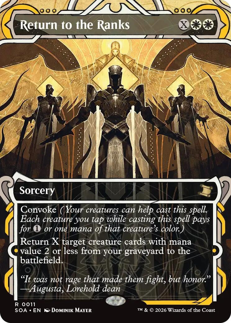 Image for Return to the Ranks (11) (Secrets of Strixhaven: Mystical Archive) - Magic: The Gathering