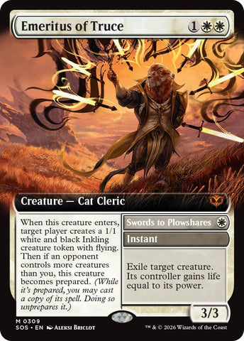 Image for Emeritus of Truce (Extended Art) (309) (Secrets of Strixhaven) - Magic: The Gathering