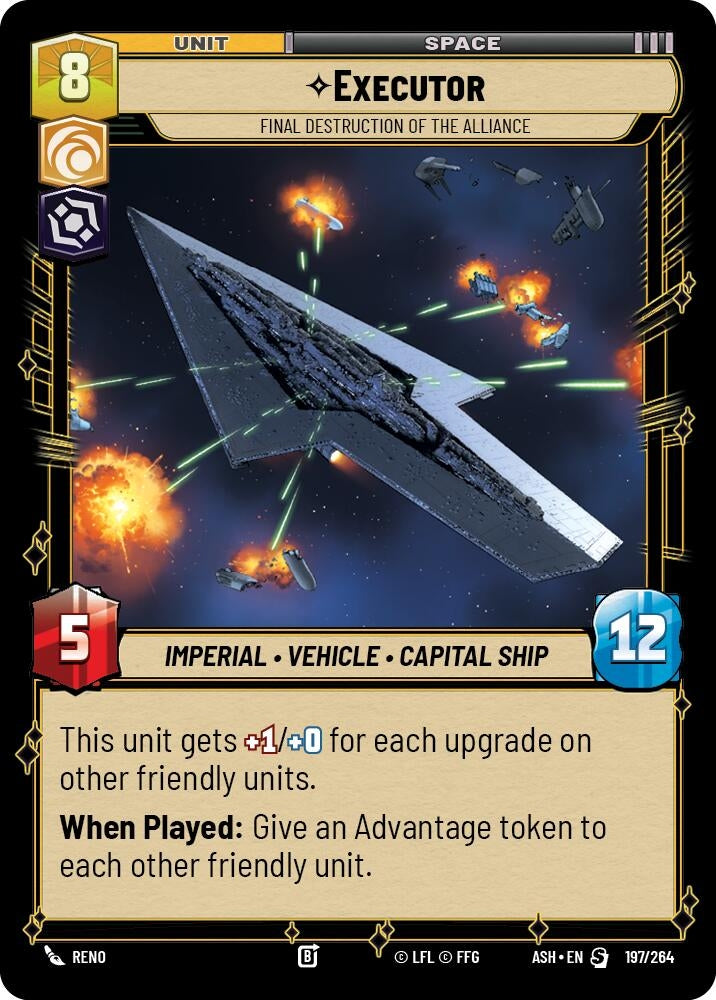 Image for Executor - Final Destruction of the Alliance (197/264) (Ashes of the Empire) - Star Wars: Unlimited