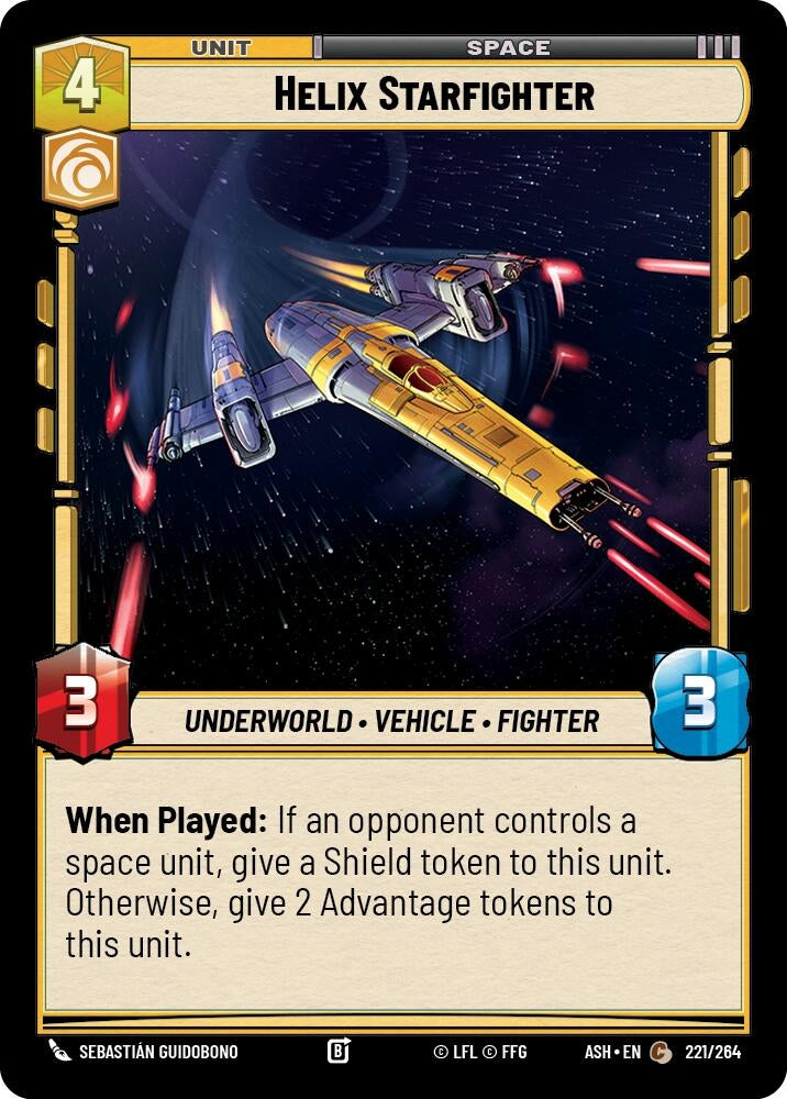 Image for Helix Starfighter (221/264) (Ashes of the Empire) - Star Wars: Unlimited