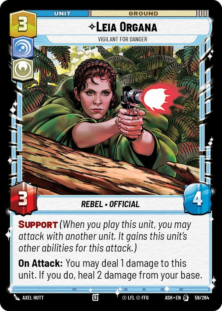 Image for Leia Organa - Vigilant for Danger (59/264) (Ashes of the Empire) - Star Wars: Unlimited