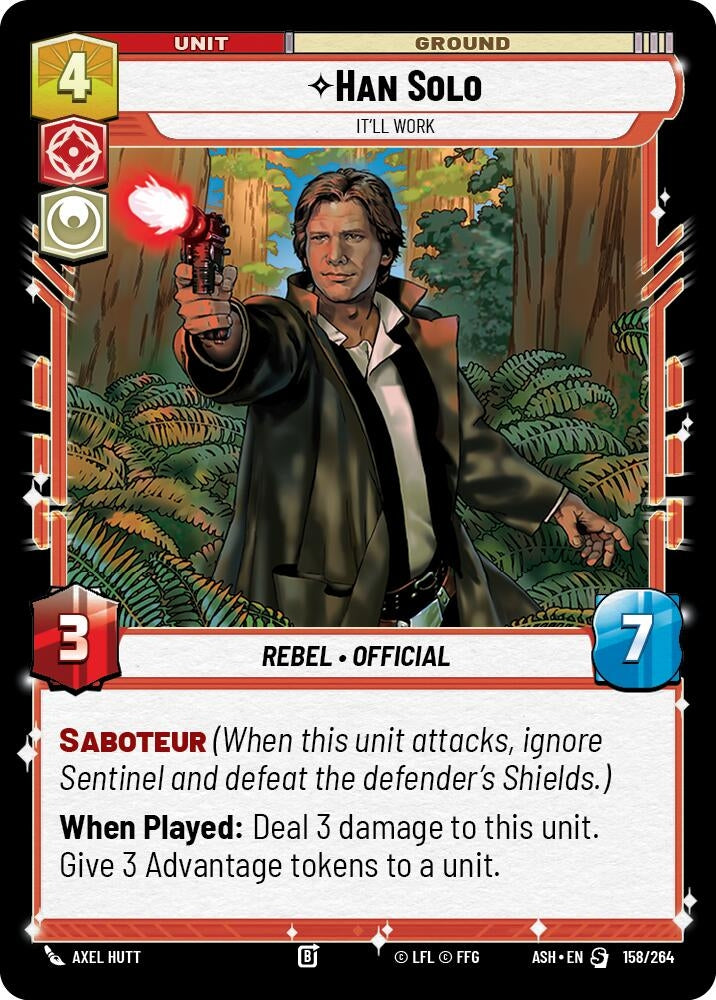 Image for Han Solo - It'll Work (158/264) (Ashes of the Empire) - Star Wars: Unlimited