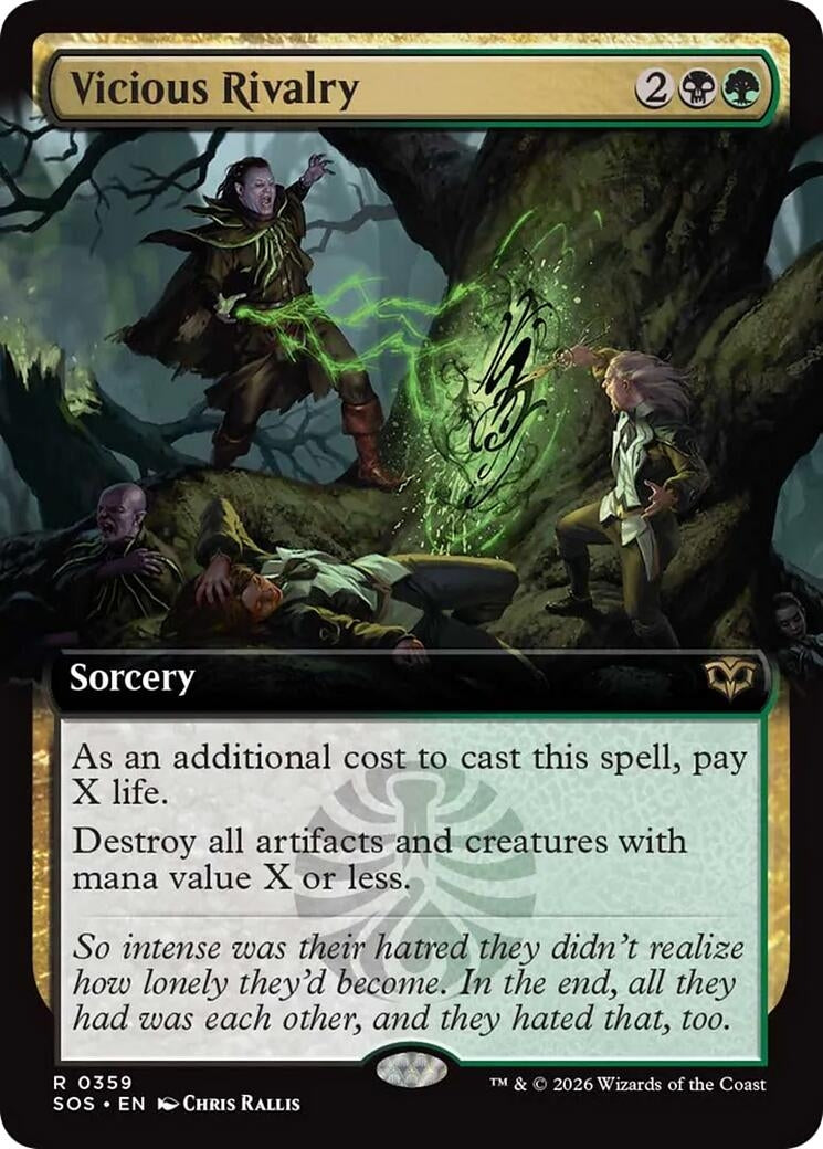 Image for Vicious Rivalry (Extended Art) (359) (Secrets of Strixhaven) - Magic: The Gathering