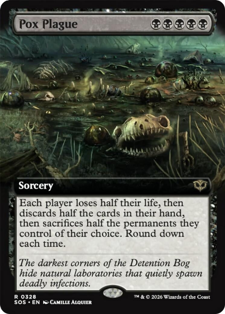 Image for Pox Plague (Extended Art) (328) (Secrets of Strixhaven) - Magic: The Gathering