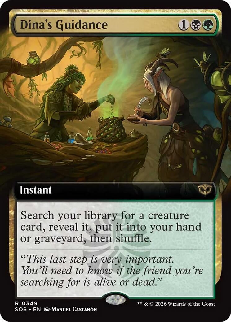 Image for Dina's Guidance (Extended Art) (349) (Secrets of Strixhaven) - Magic: The Gathering