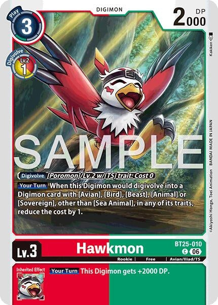 Image for Hawkmon (BT25-010 C) (Dual Revolution) - Digimon Card Game