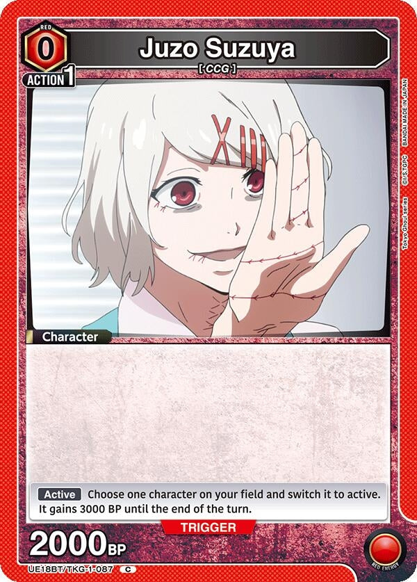 Image for Juzo Suzuya (087) (UE18BT/TKG-1-087) (UE18BT: Tokyo Ghoul) - Union Arena