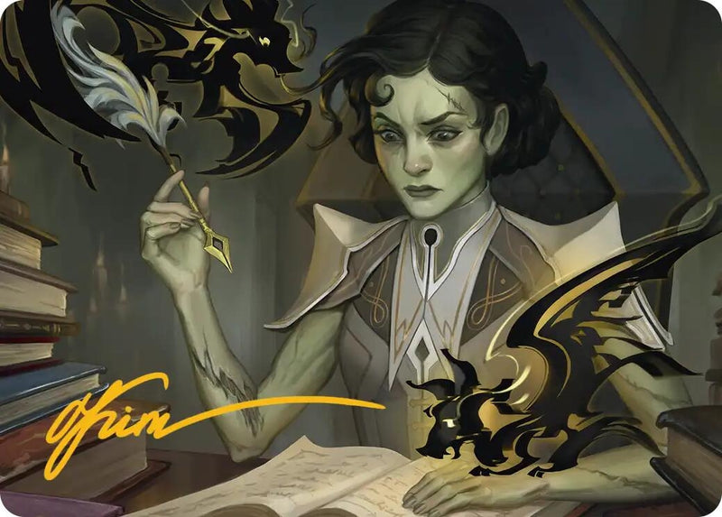 Image for Eternal Student Art Card (Gold-Stamped Signature) (11) (Art Series: Secrets of Strixhaven) - Magic: The Gathering