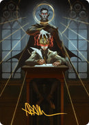 Image for Vampiric Tutor Art Card (Gold-Stamped Signature) (45) (Art Series: Secrets of Strixhaven) - Magic: The Gathering