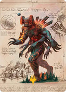Image for Magmablood Archaic Art Card (Gold-Stamped Planeswalker Symbol) (31) (Art Series: Secrets of Strixhaven) - Magic: The Gathering