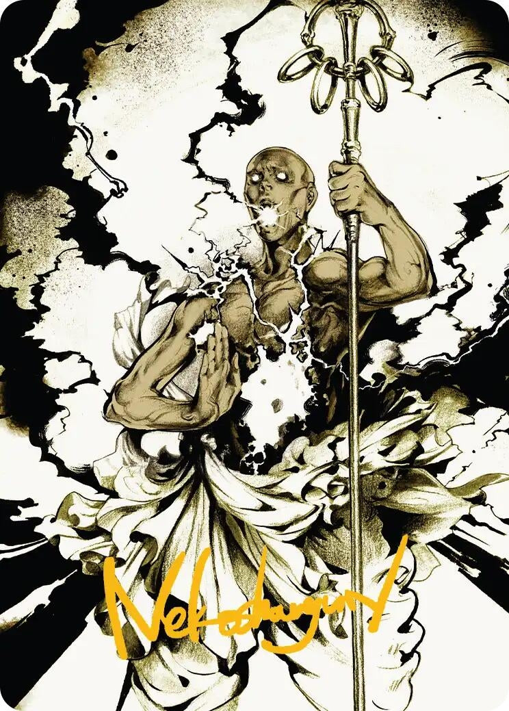 Image for Burst Lightning Art Card (Gold-Stamped Signature) (51) (Art Series: Secrets of Strixhaven) - Magic: The Gathering