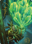 Image for Burrog Barrage Art Card (Gold-Stamped Signature) (15) (Art Series: Secrets of Strixhaven) - Magic: The Gathering