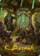 Image for Sylvan Library Art Card (Gold-Stamped Signature) (42) (Art Series: Secrets of Strixhaven) - Magic: The Gathering