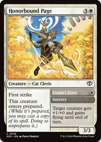 Image for Honorbound Page (19) (Secrets of Strixhaven) - Magic: The Gathering