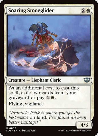 Image for Soaring Stoneglider (32) (Secrets of Strixhaven) - Magic: The Gathering
