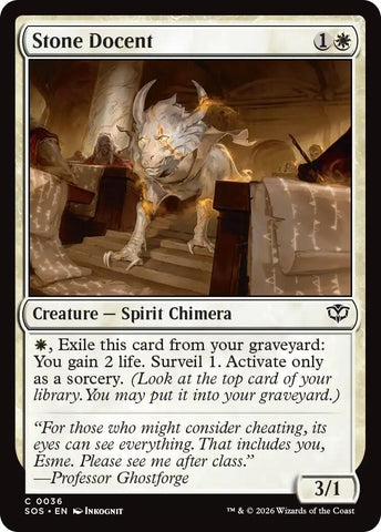 Image for Stone Docent (36) (Secrets of Strixhaven) - Magic: The Gathering