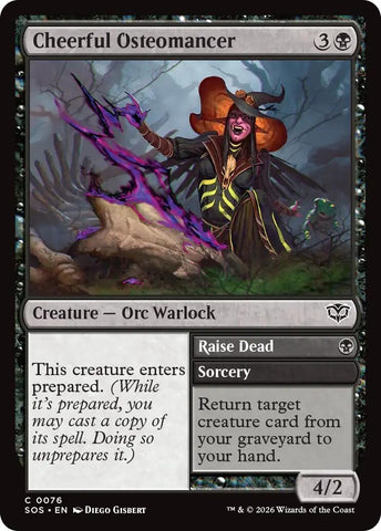 Image for Cheerful Osteomancer (76) (Secrets of Strixhaven) - Magic: The Gathering