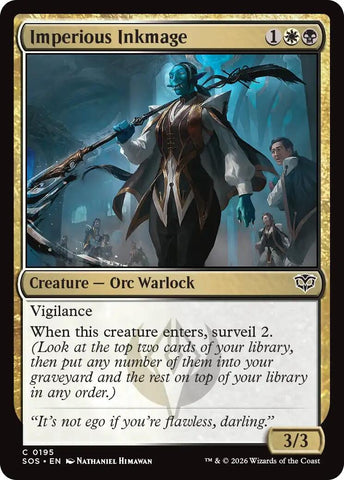 Image for Imperious Inkmage (195) (Secrets of Strixhaven) - Magic: The Gathering