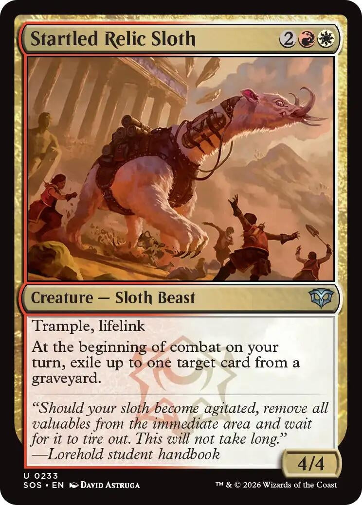 Image for Startled Relic Sloth (233) (Secrets of Strixhaven) - Magic: The Gathering