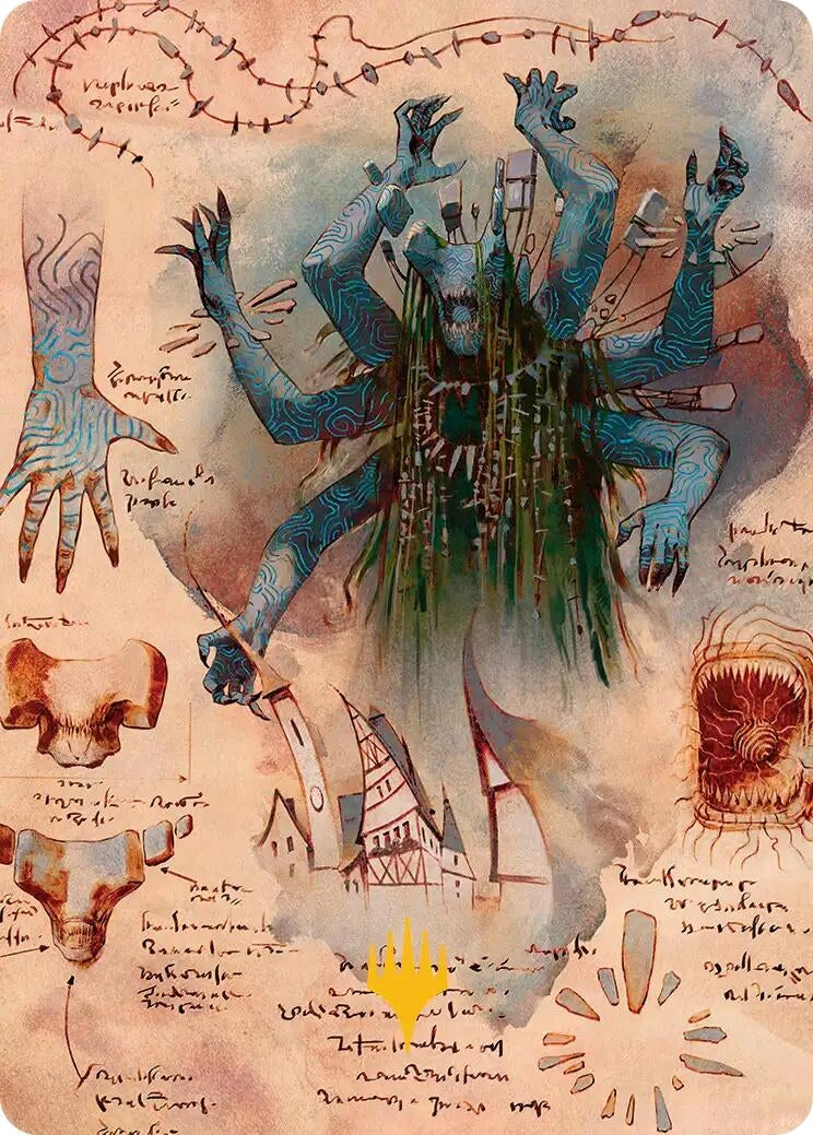 Image for The Dawning Archaic Art Card (Gold-Stamped Planeswalker Symbol) (29) (Art Series: Secrets of Strixhaven) - Magic: The Gathering