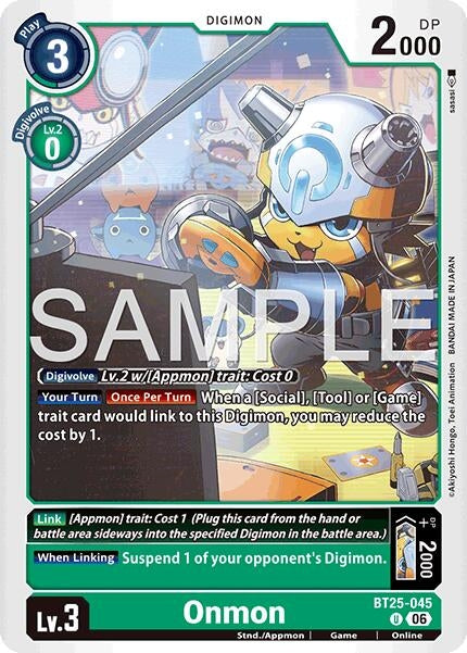 Image for Onmon (BT25-045 U) (Dual Revolution) - Digimon Card Game
