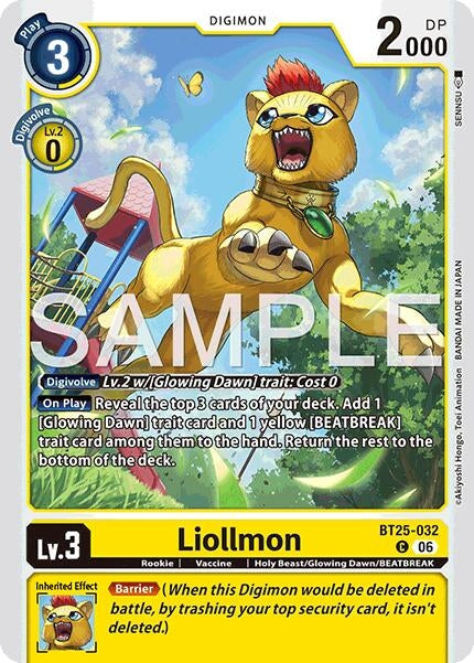 Image for Liollmon (BT25-032 C) (Dual Revolution) - Digimon Card Game