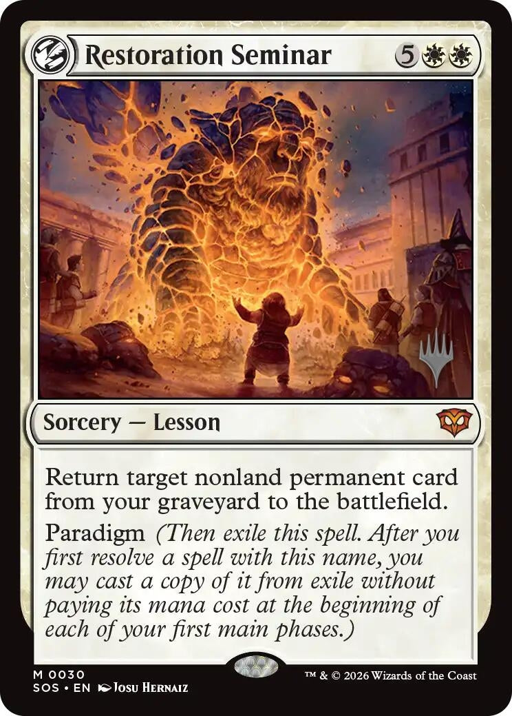 Image for Restoration Seminar (30) (Promo Pack: Secrets of Strixhaven) - Magic: The Gathering