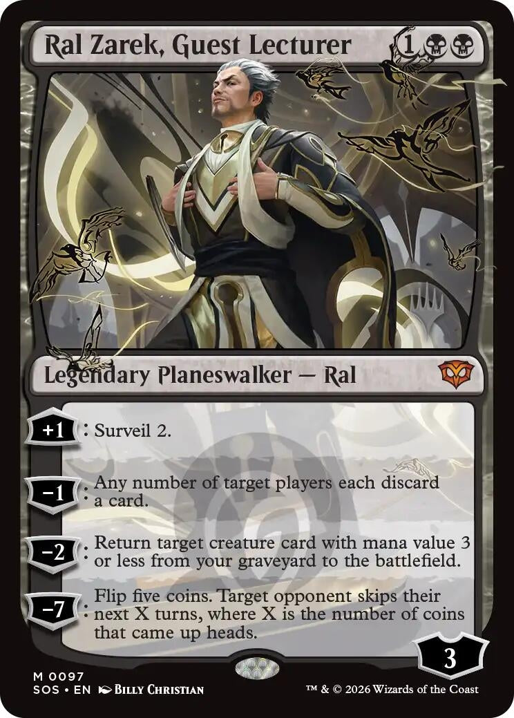 Image for Ral Zarek, Guest Lecturer (97) (Promo Pack: Secrets of Strixhaven) - Magic: The Gathering