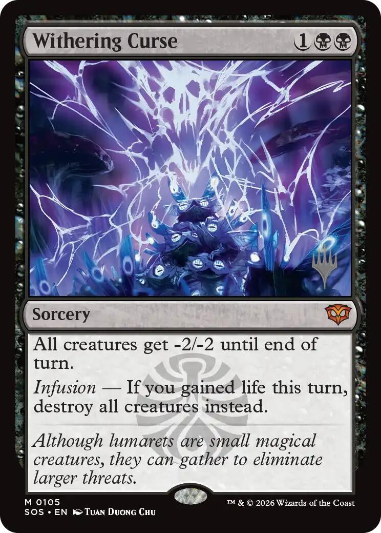 Image for Withering Curse (105) (Promo Pack: Secrets of Strixhaven) - Magic: The Gathering