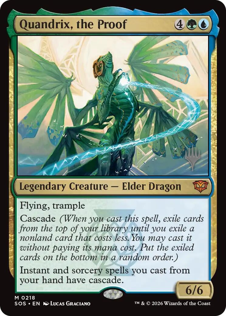 Image for Quandrix, the Proof (218) (Promo Pack: Secrets of Strixhaven) - Magic: The Gathering
