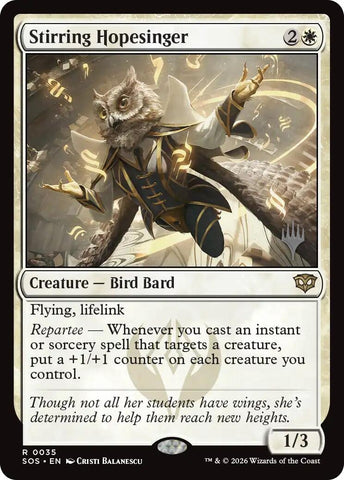 Image for Stirring Hopesinger (35) (Promo Pack: Secrets of Strixhaven) - Magic: The Gathering