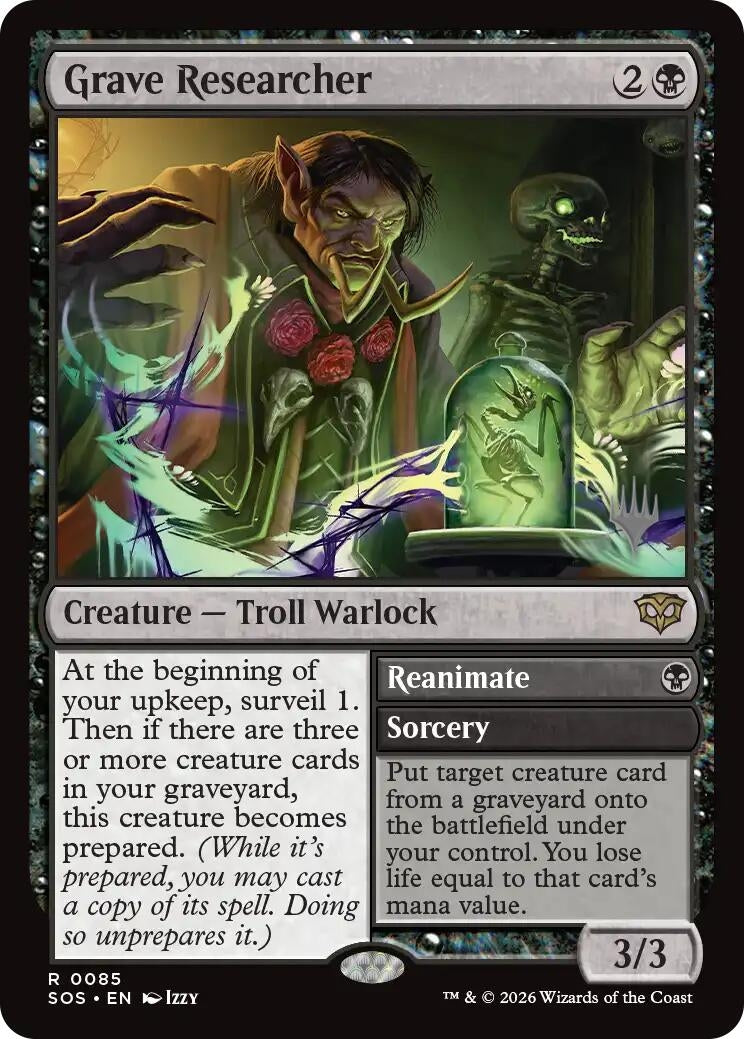 Image for Grave Researcher (85) (Promo Pack: Secrets of Strixhaven) - Magic: The Gathering
