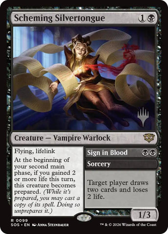 Image for Scheming Silvertongue (99) (Promo Pack: Secrets of Strixhaven) - Magic: The Gathering
