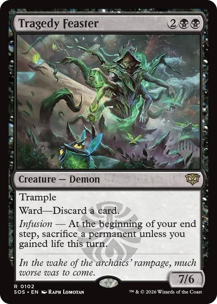 Image for Tragedy Feaster (102) (Promo Pack: Secrets of Strixhaven) - Magic: The Gathering