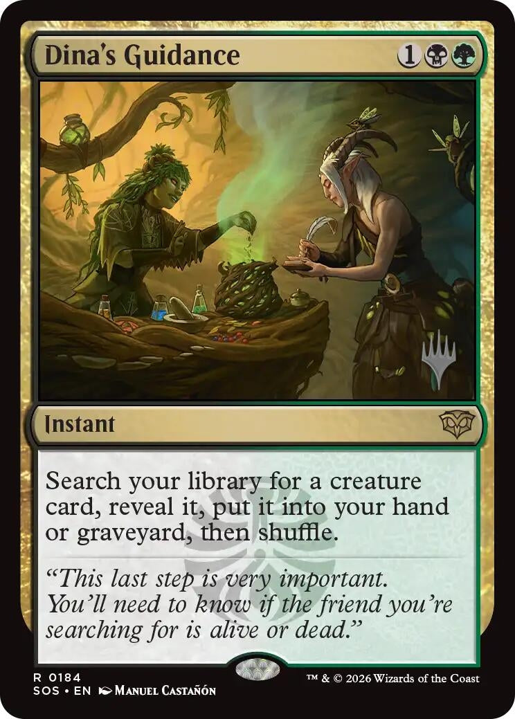 Image for Dina's Guidance (184) (Promo Pack: Secrets of Strixhaven) - Magic: The Gathering