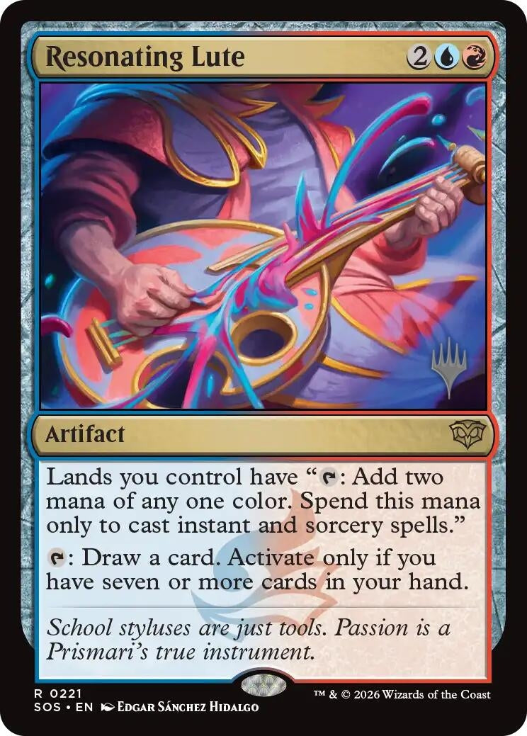 Image for Resonating Lute (221) (Promo Pack: Secrets of Strixhaven) - Magic: The Gathering