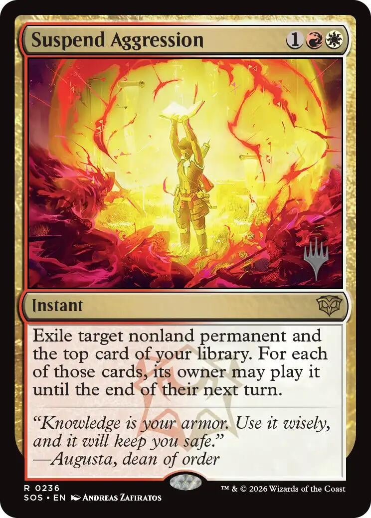 Image for Suspend Aggression (236) (Promo Pack: Secrets of Strixhaven) - Magic: The Gathering
