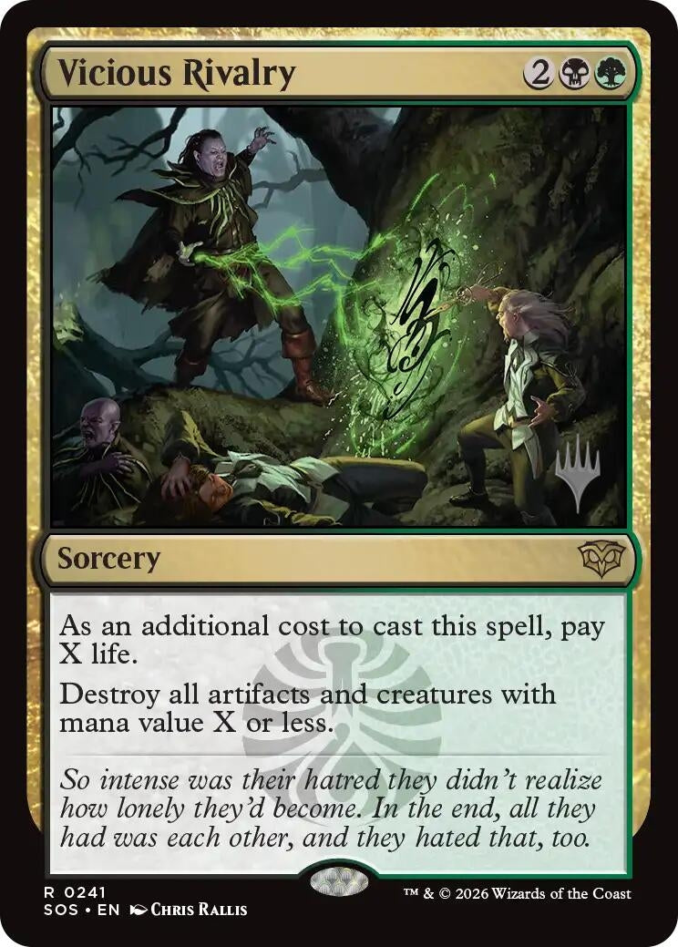 Image for Vicious Rivalry (241) (Promo Pack: Secrets of Strixhaven) - Magic: The Gathering