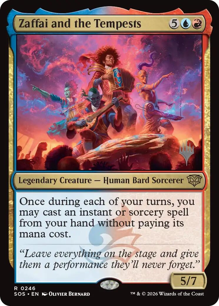 Image for Zaffai and the Tempests (246) (Promo Pack: Secrets of Strixhaven) - Magic: The Gathering