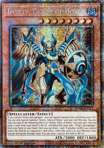 Image for Imsety, Glory of Horus (Starlight Rare) (RA05-EN027) (Rarity Collection 5) - YuGiOh