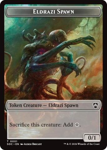 Image for Eldrazi Spawn // Worm Double-Sided Token (1 // 26) (Secrets of Strixhaven) - Magic: The Gathering