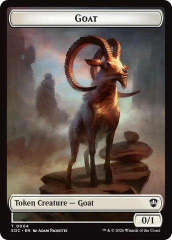 Image for Goat // Fungus Beast Double-Sided Token (4 // 17) (Secrets of Strixhaven) - Magic: The Gathering