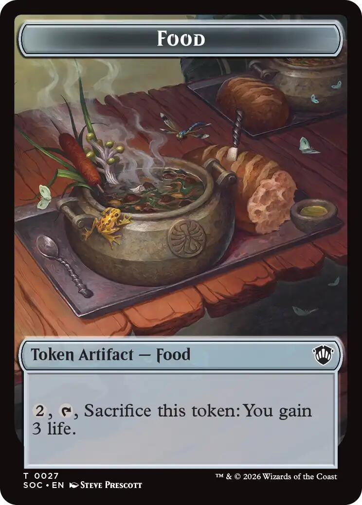 Image for Food //  Frog Lizard Double-Sided Token (27 // 16) (Secrets of Strixhaven) - Magic: The Gathering