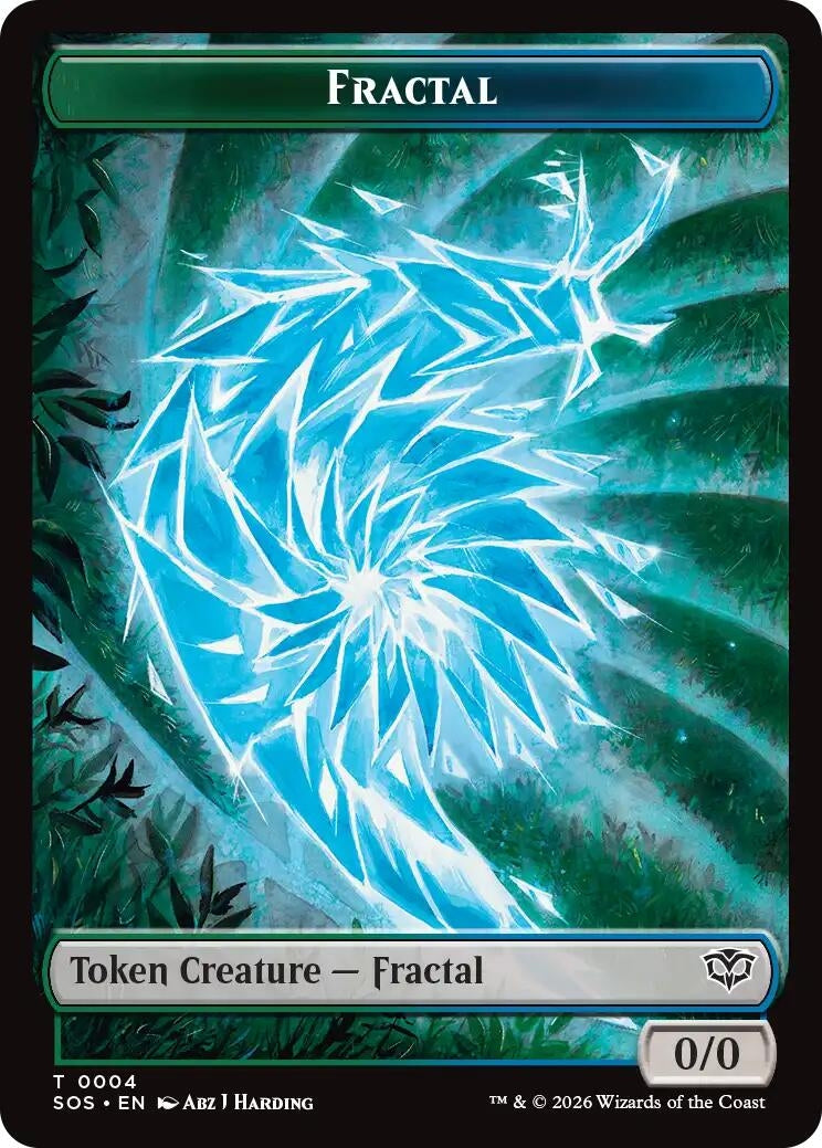 Image for Fractal (0004) // Pest (0008) Double-Sided Token (4 // 8) (Secrets of Strixhaven) - Magic: The Gathering